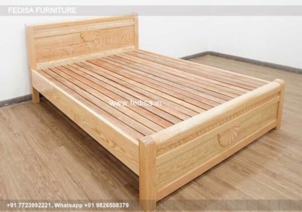 Wooden Bed Wooden Round Bed Design White Double Bed With Drawers No-4399