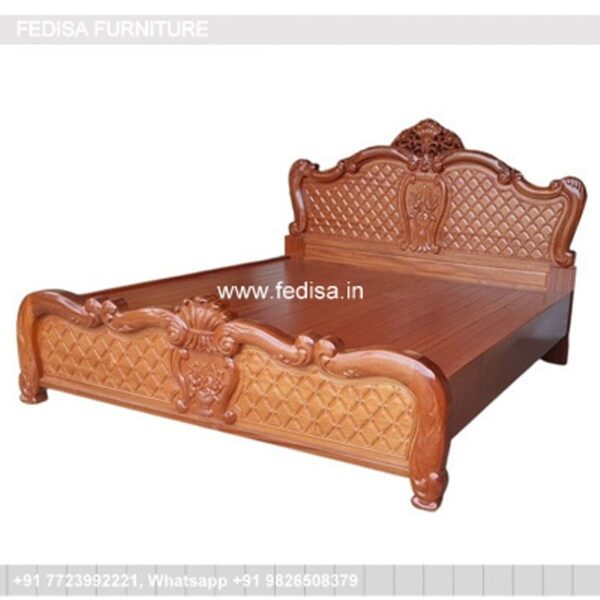 Wooden Bed Wooden Bed Frame Maharaja Double Bed No-4417