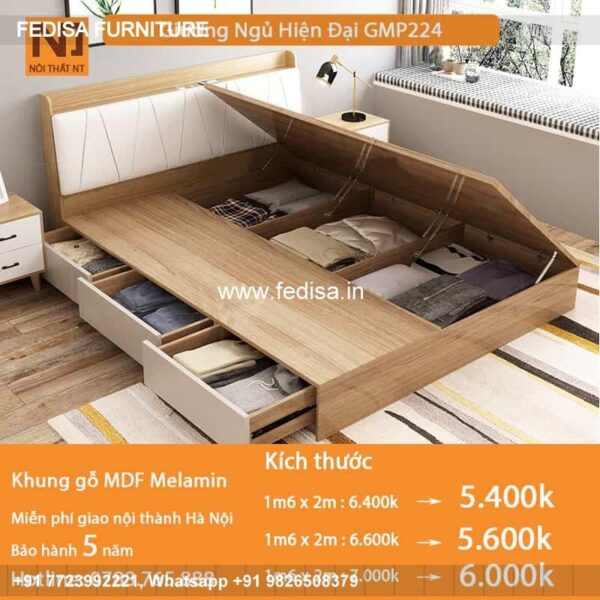 Wooden Bed Bed Back Wall Wooden Design Amazon Double Bed With Box No-4470