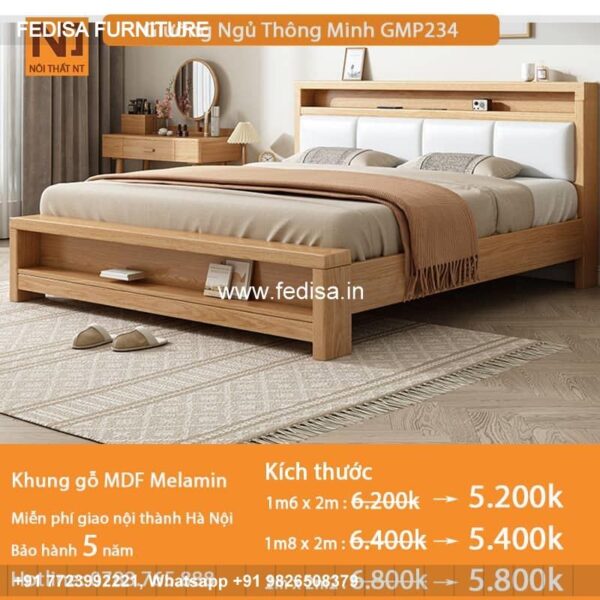 Wooden Bed Wooden Cabinet Designs For Bedroom Wooden Double Beds For Sale No-4471