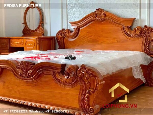 Wooden Bed White Wooden Bed Frame Double Used Double Bed Frame No-4494
