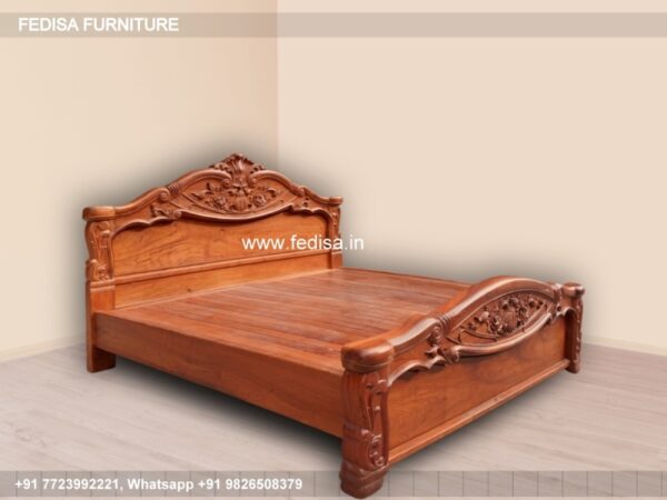 Wooden Bed Wooden Bedside Table Shaker Double Bed No-4505