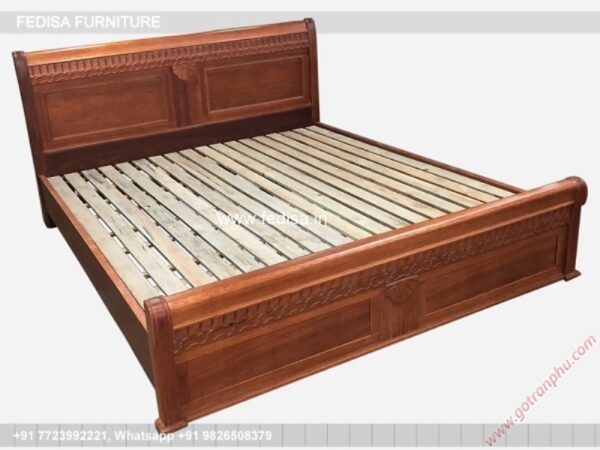 Wooden Bed Furniture Wooden Bed Design Queen Size Bed No-4533