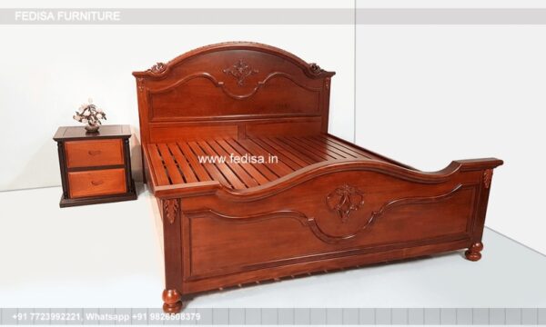 Wooden Bed Wooden Bed Headboard Design Bedroom Design No-4534