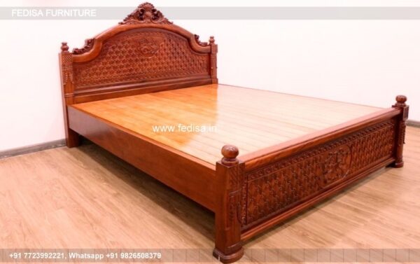Wooden Bed Wooden Cabinet Designs For Bedroom Room Design No-4537