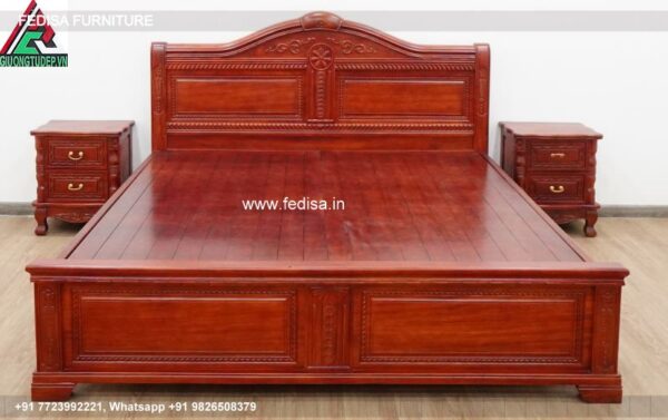 Wooden Bed Dressing Table New Design Wooden Full Size Bed No-4539