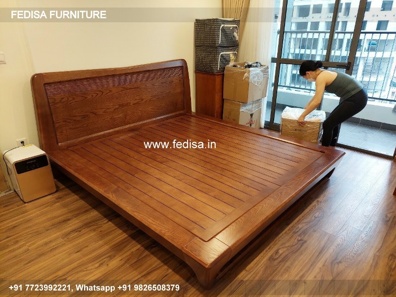 Wooden Bed Wooden Room Decor Small Double Bed No-4543