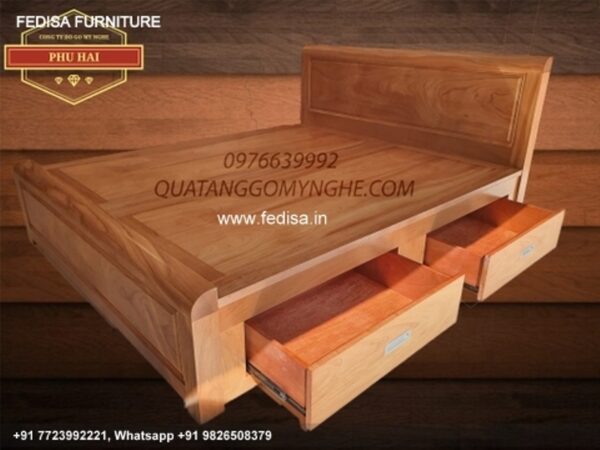 Wooden Bed Wooden Dressing Table 6 Drawer Dresser No-4570