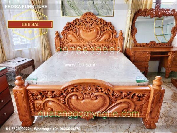Wooden Bed Latest Wooden Bed Designs 2090 Dressing Table With Mirror No-4573