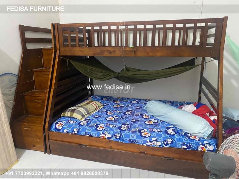 Wooden Bed Bedroom Wooden Interior Design Small Room Design No-4587