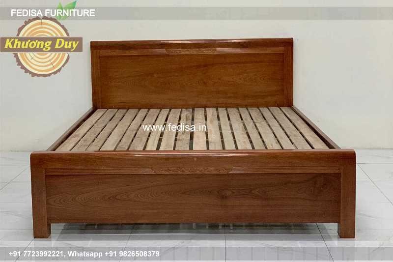 Wooden Bed Wooden Wall Design For Bedroom White Bedroom Furniture No-4595