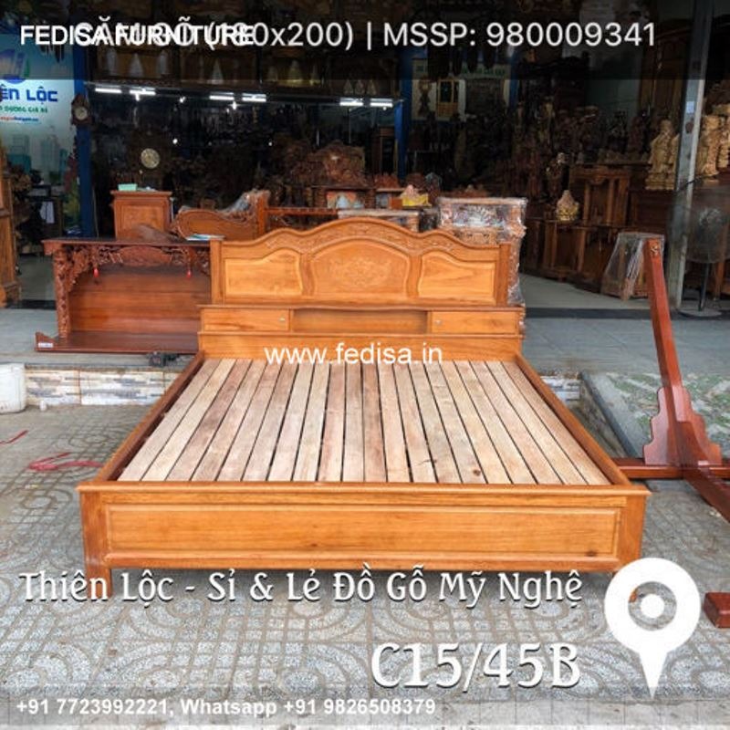 Wooden Bed Wooden White Bedroom Set No-4620