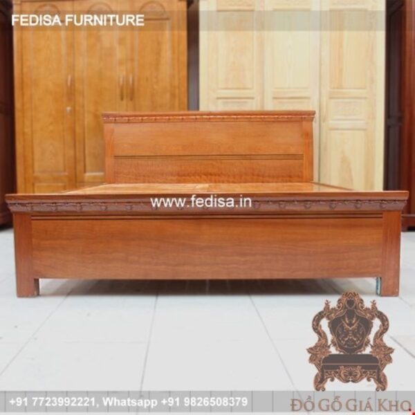 Wooden Bed Wooden Dressing Table Designs For Bedroom Mirrored Nightstand No-4645