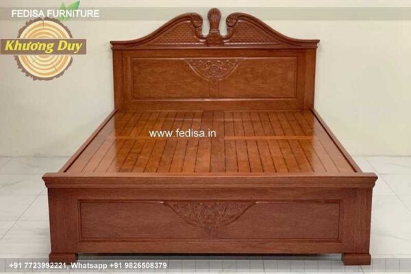 Wooden Bed Wooden Almirah Designs For Bedroom With Price White Bedroom No-4657