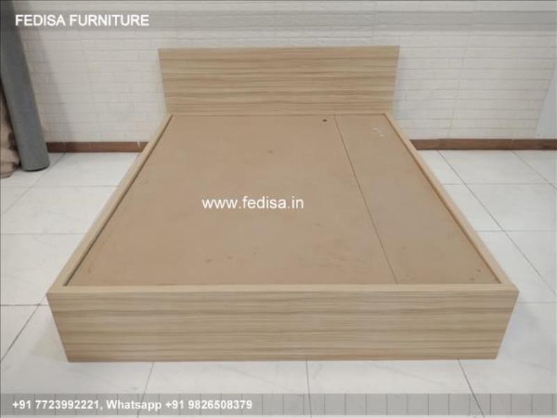 Wooden Bed Bed Back Wall Wooden Design Green Bedroom No-4668