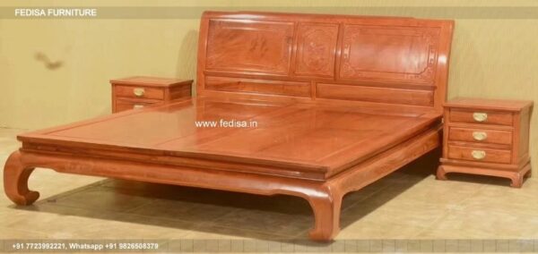 Wooden Bed Modern Wooden Bed Design Gray Bedroom No-4672