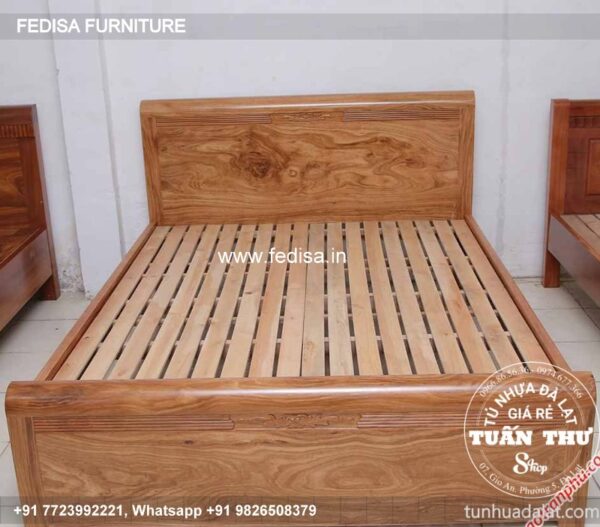 Wooden Bed Wooden Almirah Design Latest Full Bedroom Sets No-4679