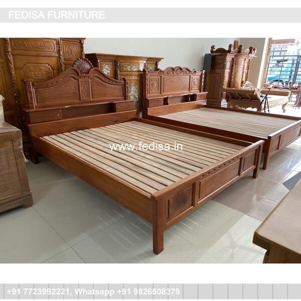 Wooden Bed Wooden Bed Frame Cute Room Decor No-4681