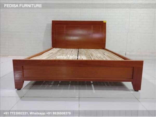 Wooden Bed White Wooden Bed Frame Dressing Table With Drawers No-4685