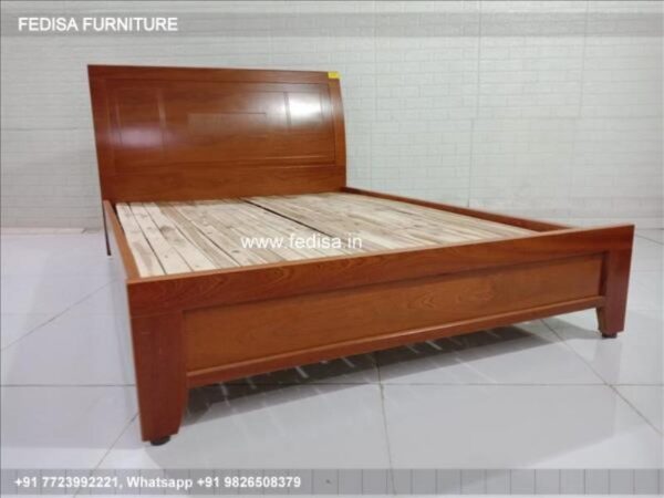 Wooden Bed Wooden Gray Bedroom Furniture No-4686