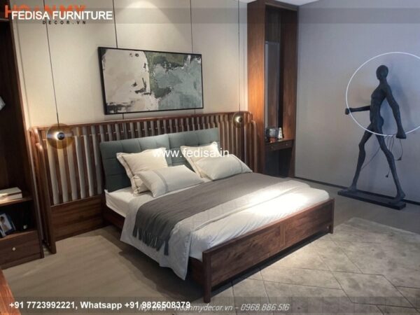 Wooden Bed Wooden Double Bed With Storage Latest Dressing Table Designs 2020 No-4693