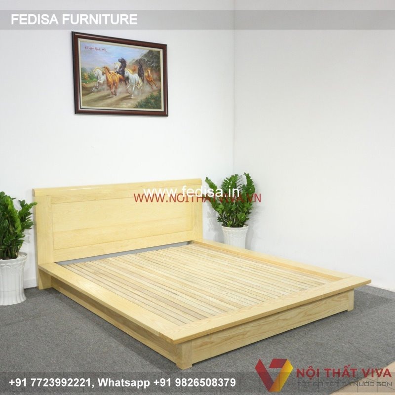 Wooden Bed Wooden Single Bed Bed Linens No-4706
