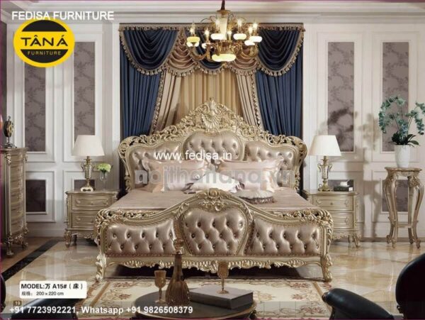 Wooden Bed White Wooden Single Bed Mirrored Chest Of Drawers No-4713