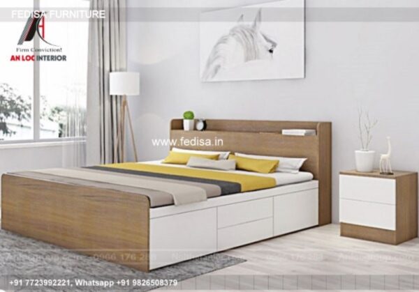 Wooden Bed Wooden Single Bed Size In Cm No-4752