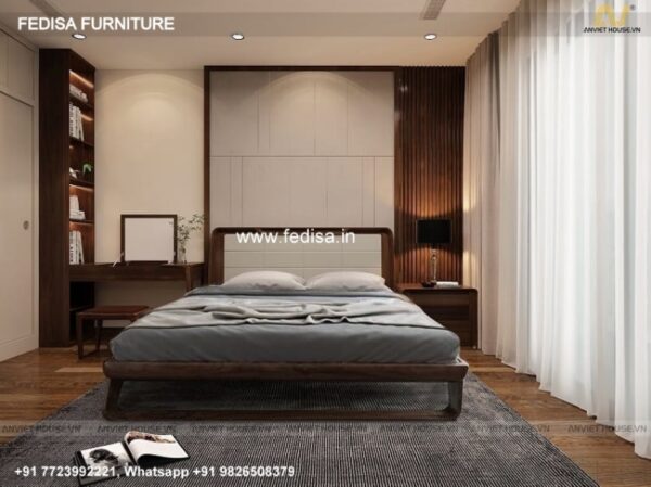 Wooden Bed Wooden Double Bed Lingerie Chest No-4753