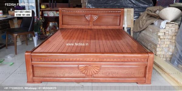 Wooden Bed Wooden Double Bed Price Double King Size Bed No-4757