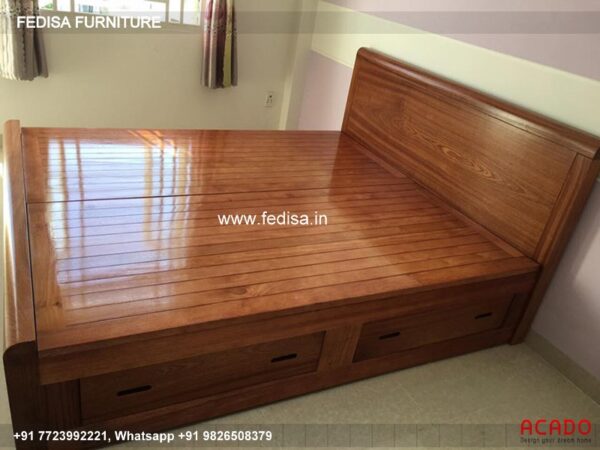 Wooden Bed Wooden Round Bed Design Wardrobe Sets No-4795
