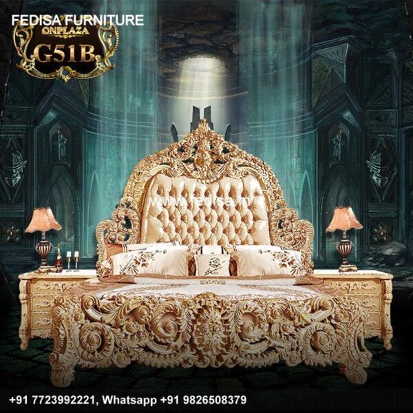 Wooden Bed Wooden Double Bed With Mattress Latest Wooden Bed Designs 2021 No-4828