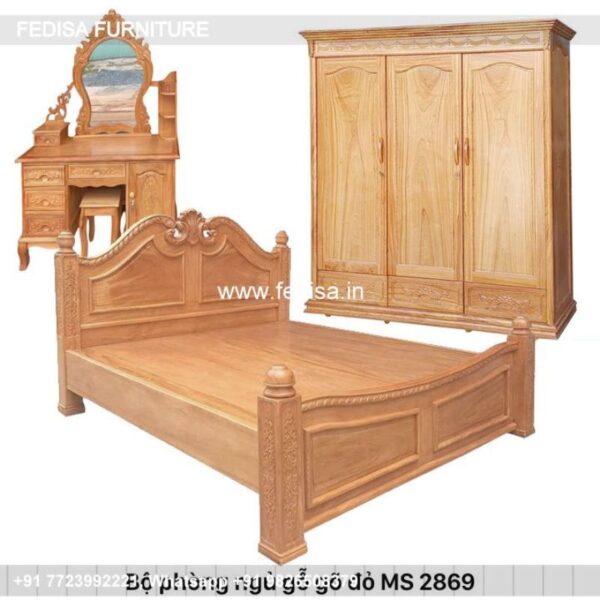Wooden Bed Wooden Room Design Room Furniture Design No-4858