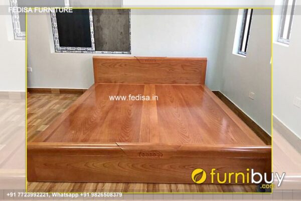 Wooden Bed Dressing Table New Design Wooden Yellow Bedroom No-4869