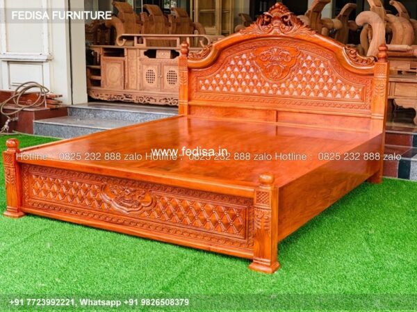 Wooden Bed Wooden Wardrobe Design Room Cabinet Design No-4907