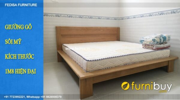 Wooden Bed Wooden Master Bedroom Interior Design Pink Room Decor No-4915