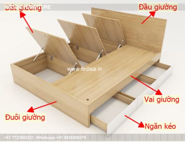 Wooden Bed Wooden Almirah Designs For Bedroom With Price End Of Bed Storage No-4921