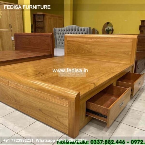 Wooden Bed Wooden Round Bed Design Furniture Bed Design No-4927