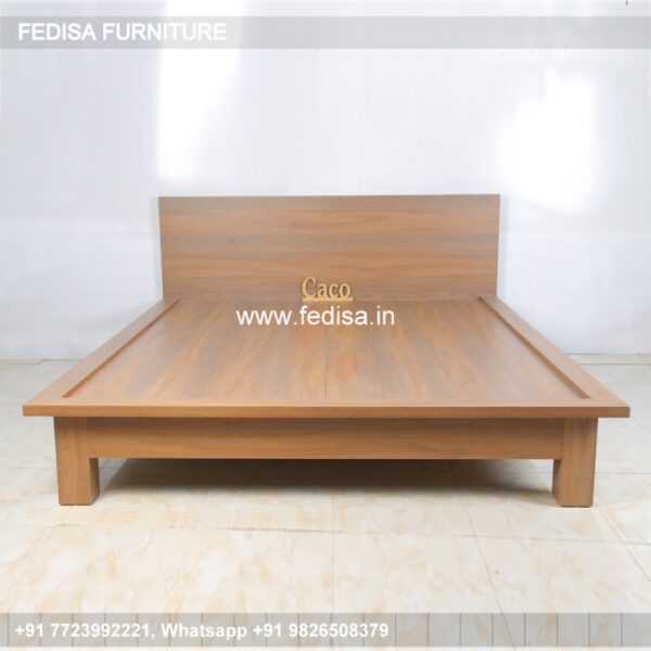 Wooden Bed Wooden Cupboard Design For Bedroom Platform King Bed No-4934