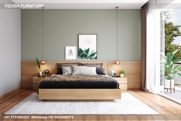 Wooden Bed Double Cot Wooden Solid Wood Chest Of Drawers No-4958