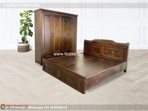 Wooden Bed Wooden Bedroom Interior Luxury Bedroom Sets No-4986