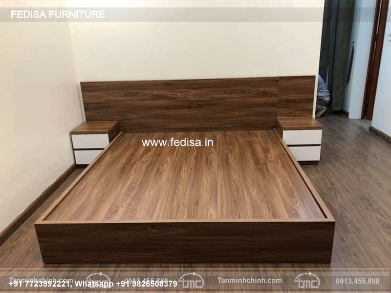 Wooden Bed Bed Back Design Wooden Wooden King Size Bed No-4988