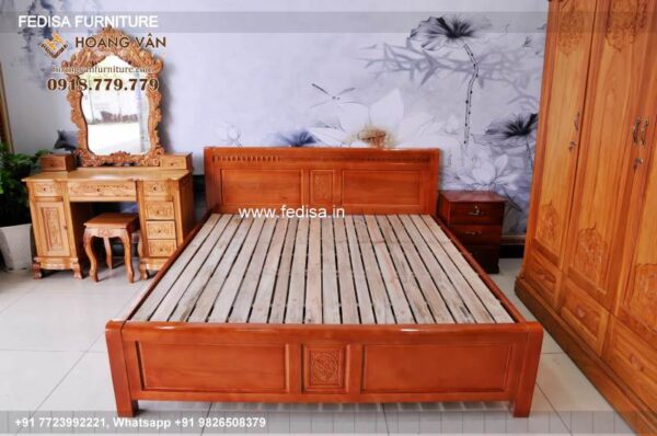 Wooden Bed Wooden Almirah For Bedroom Modern Bedroom Designs For Small Rooms No-5007