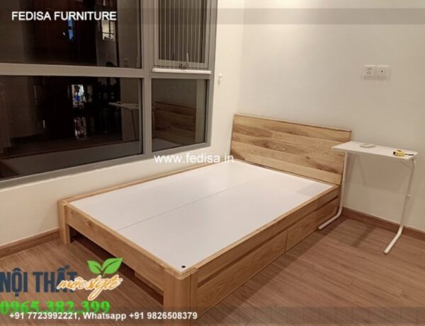 Wooden Bed Wooden Double Bed Price Contemporary Bedroom Furniture No-5021