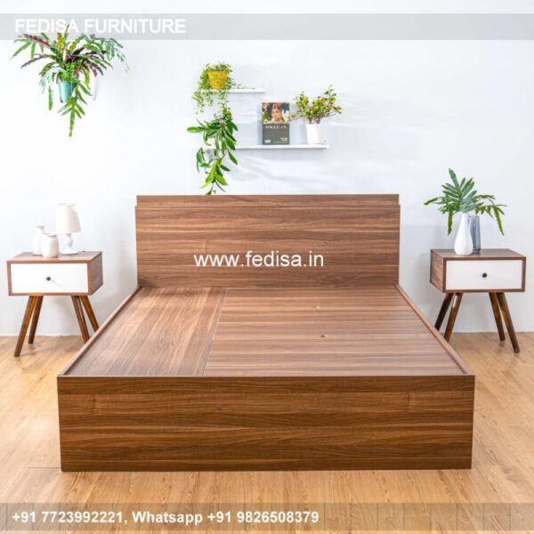 Wooden Bed Bedroom Design Wooden Interior Double Bed Ke Design No-5050