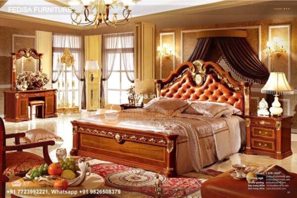 Wooden Bed Wooden Almirah Designs For Bedroom With Price Pvc Room Design No-5053
