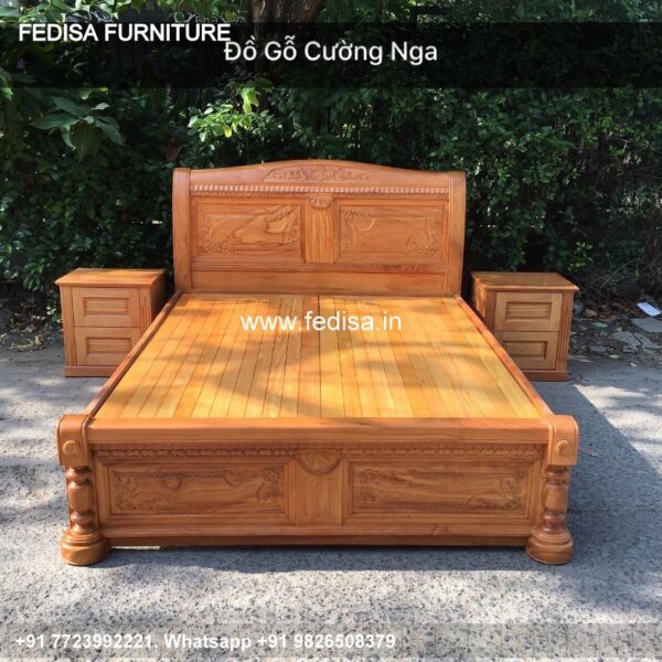 Wooden Bed Wooden Bedroom Design Bed Bench With Storage No-5058