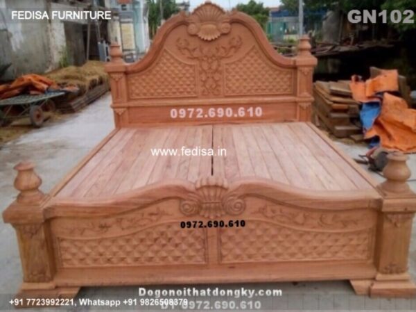 Wooden Bed Wooden Bedroom Interior Design Gray Bedroom Furniture Sets No-5111