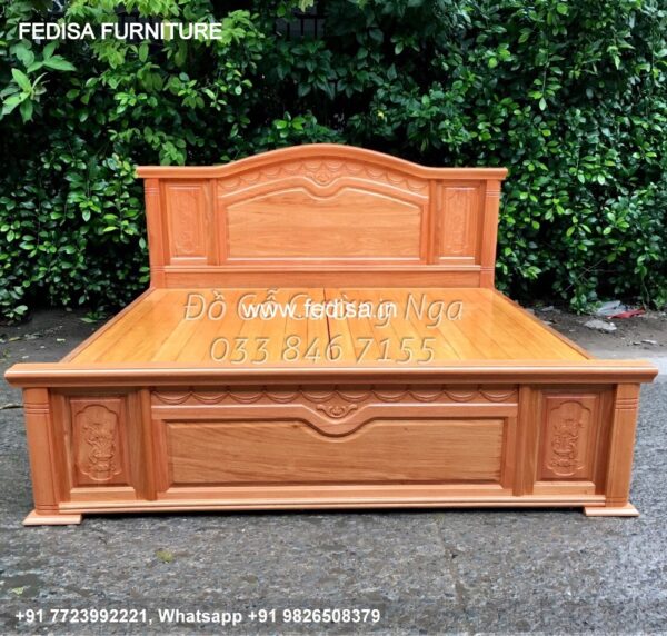 Wooden Bed Bedroom Design Wooden Interior Teak Wood Bed Design No-5116