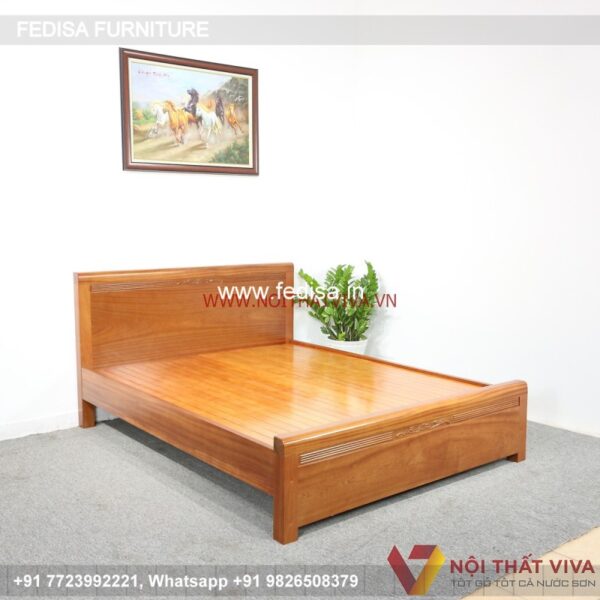 Wooden Bed Wooden Round Bed Design Double Bed Size In Inches No-5125